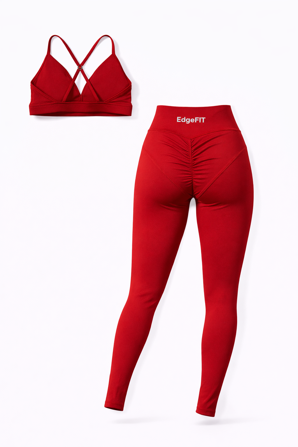 EdgeFit Sculpt Set – Red Edition (2-Piece Activewear Set)