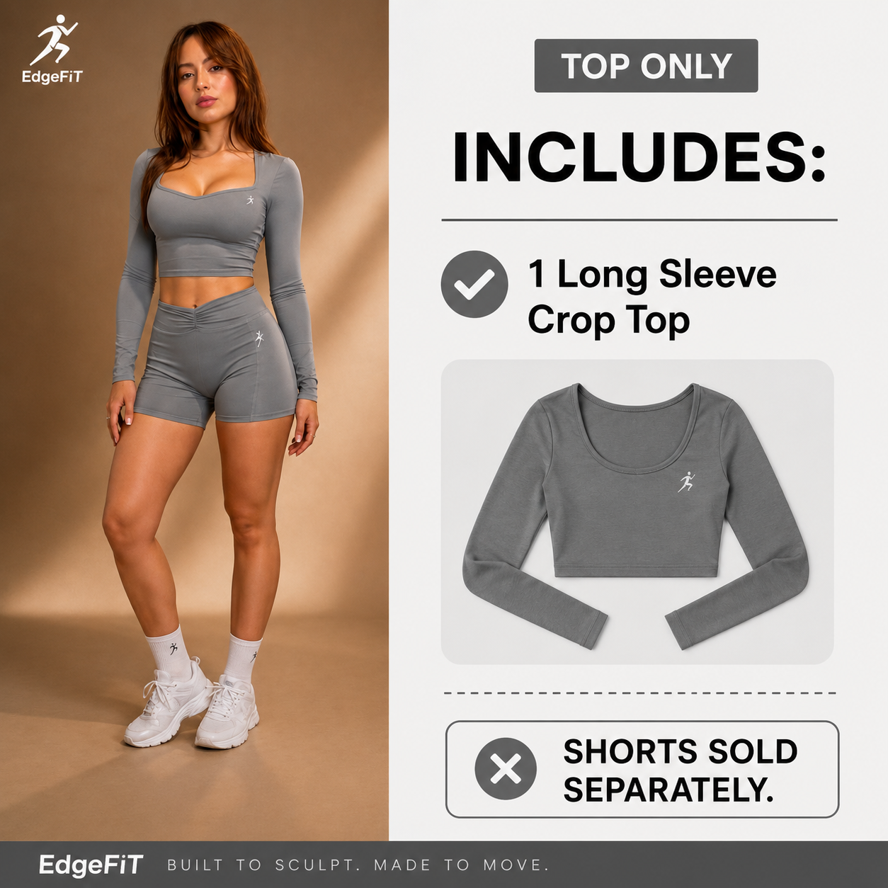 EdgeFit Sculpt Set long sleeve (Grey)